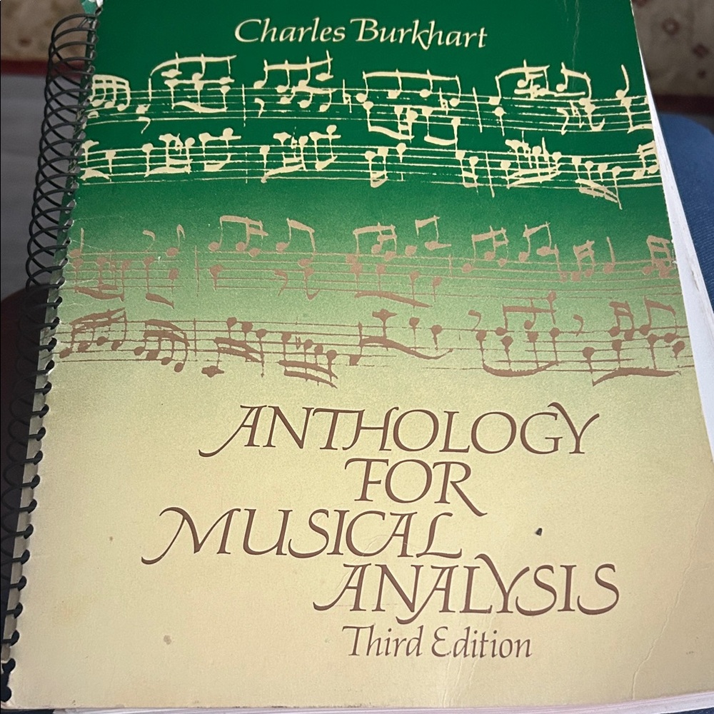 Anthology for Musical Analysis - Green and Cream